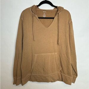 Sonoma brown hoodie with v neck worn look lounge wear